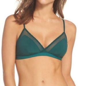 Cute green Madewell triangle bralette